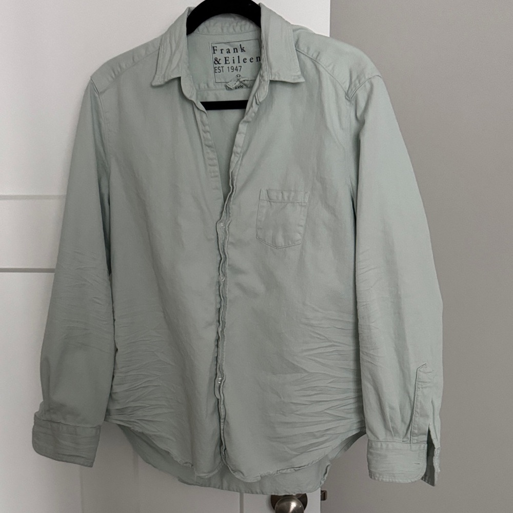 Frank & Eileen Pale Mint Green Button-Down Shirt